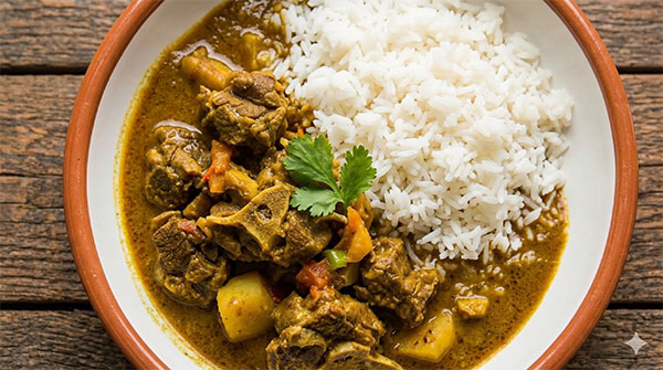 Caribbean ingredients and plating